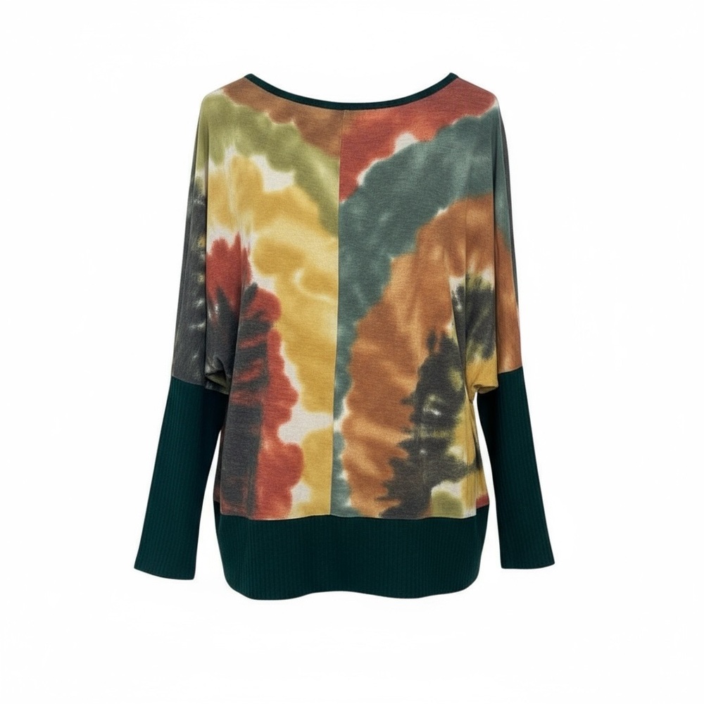 White Birch Multicolor Tie-Dye Knit Pullover Top – Size Medium – NWT - Picture 2 of 14